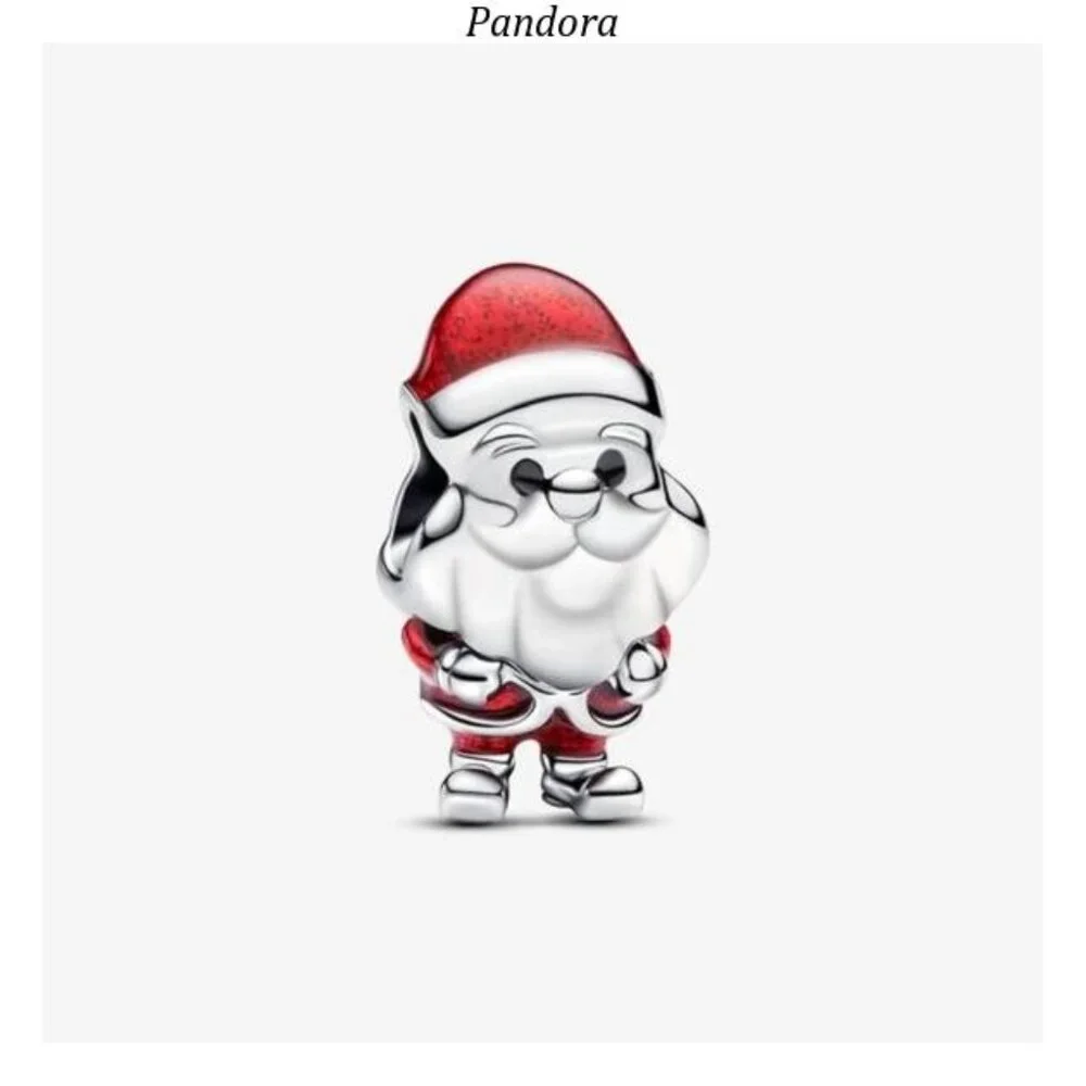 Authentic Playful Santa Pandora Charm